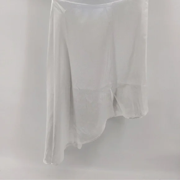 NWT MORRISDAY Elegant White Satin Dress - Picture 4 of 5